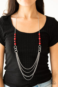 Paparazzi Necklaces Vividly Vivid Red