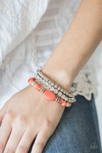 Paparazzi Bracelets Modestly Madonna Orange