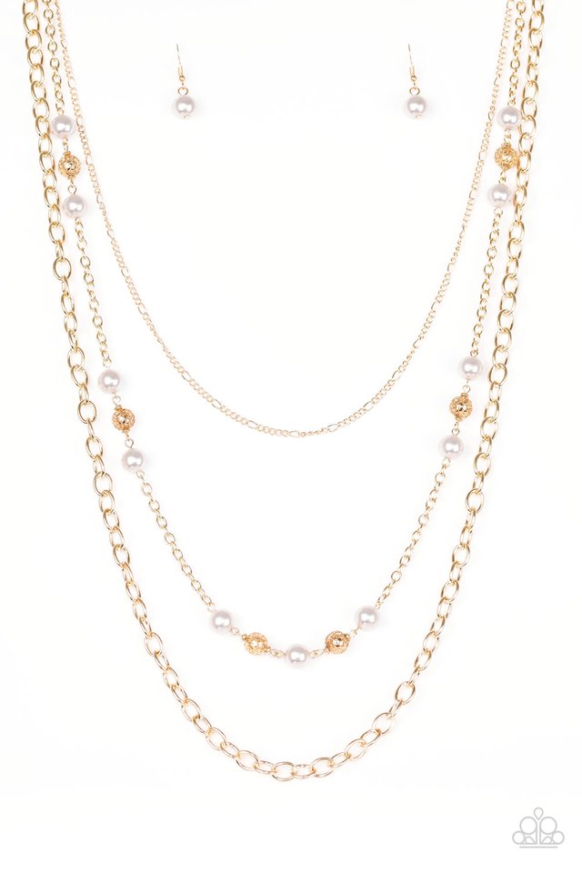 Paparazzi Necklace Classical Cadence Gold