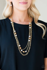 Paparazzi Necklace Classical Cadence Gold