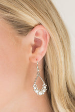 Load image into Gallery viewer, Paparazzi Earrings   Fancy First - White

