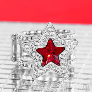 Paparazzi Ring One Nation Under Sparkle - Red Coming Soon