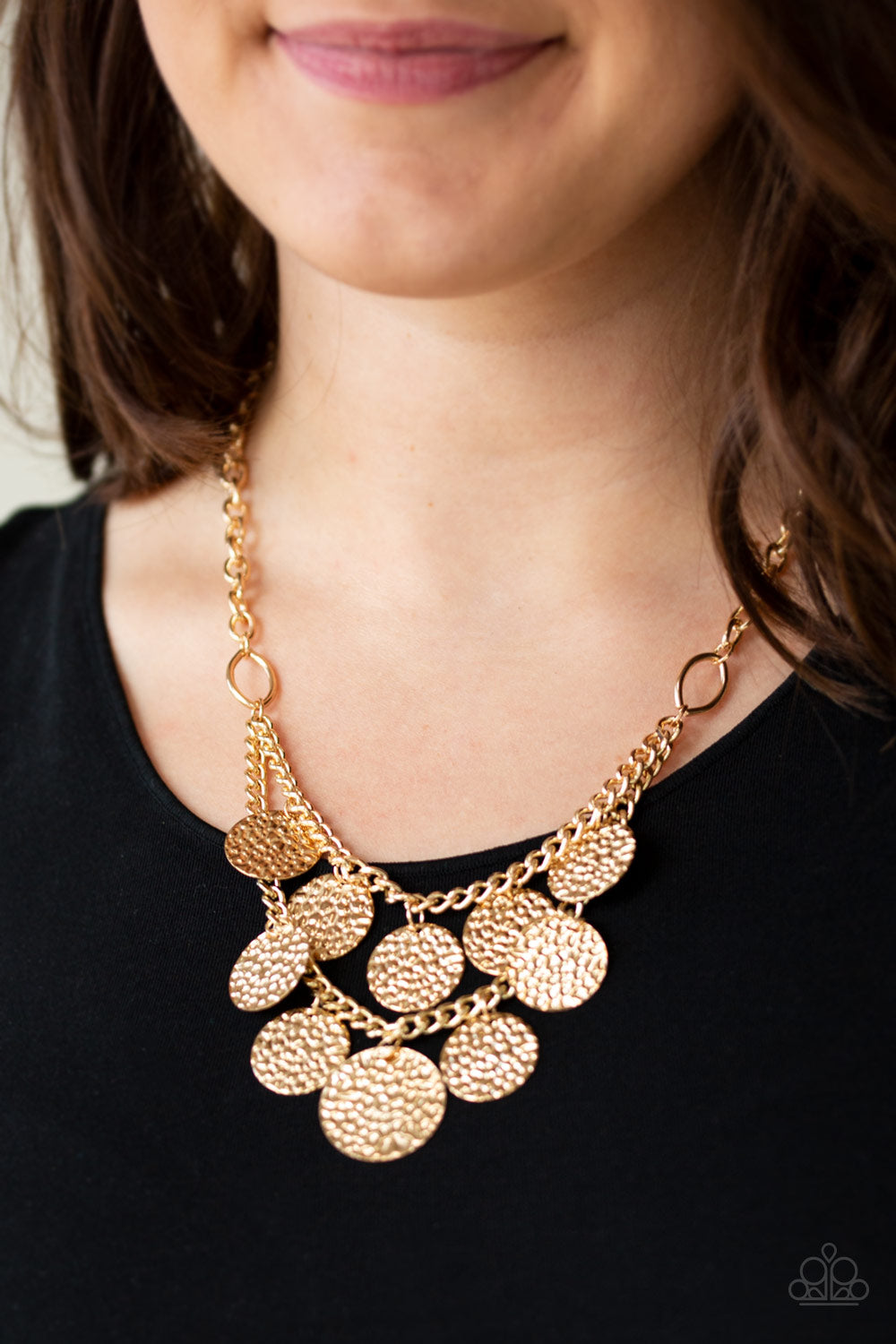 Gold Paparazzi Necklace Works Every Chime