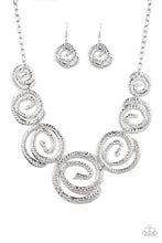 Load image into Gallery viewer, Paparazzi Necklaces Statement Swirl - Silver
