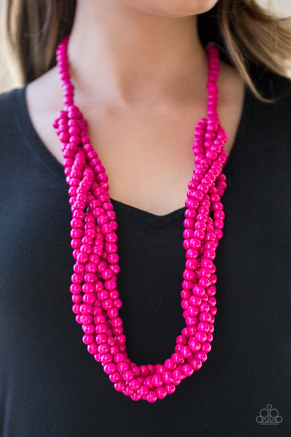 Paparazzi Necklace Tahiti Tropic Pink