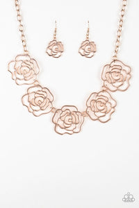 Paparazzi Necklaces Budding Beauty Rose Gold