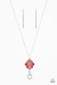 Paparazzi Necklaces Malibu Mandala Red