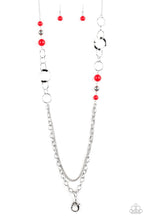 Load image into Gallery viewer, Paparazzi Necklaces Modern Motley Red
