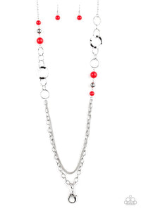 Paparazzi Necklaces Modern Motley Red