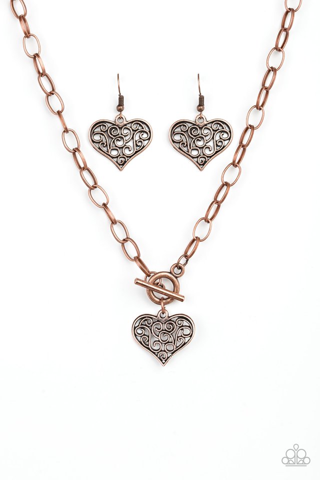 Paparazzi Necklace Heart-Touching Harmony Cooper