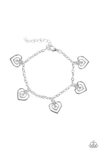 Paparazzi Bracelets Unbreakable Hearts Pink