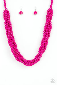 Paparazzi Necklace Tahiti Tropic Pink