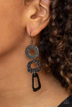 Load image into Gallery viewer, Paparazzi Earrings Prehistoric Prowl - Black
