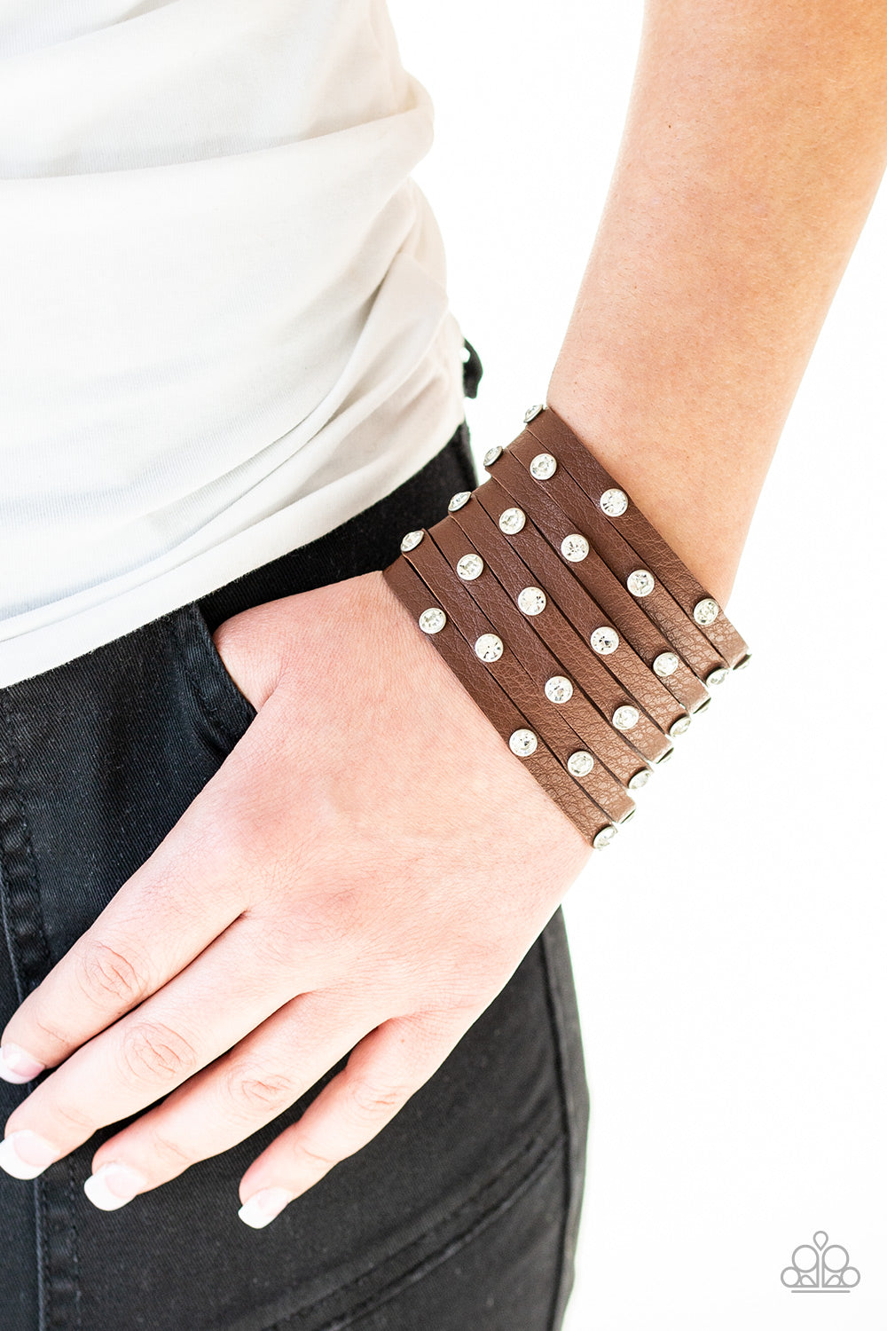 Paparazzi Bracelets Sass Squad Brown