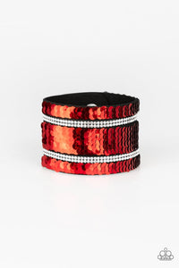 Paparazzi Bracelets Mermaid Service Red