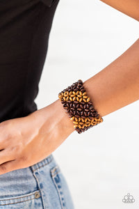 Paparazzi Bracelets Island Expression - Brown