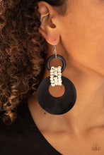 Load image into Gallery viewer, Paparazzi Earrings Beach Day Drama - Black
