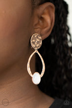 Load image into Gallery viewer, Paparazzi Earrings Opal Obsession - Rose Gold
