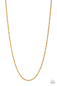 Paparazzi Necklaces Jump Street - Gold Mens