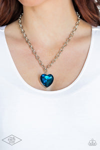 Paparazzi Necklaces Flirtatiously Flashy - Blue