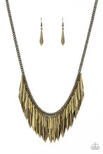 Load image into Gallery viewer, Paparazzi Necklaces The Thrill-Seeker - Brass
