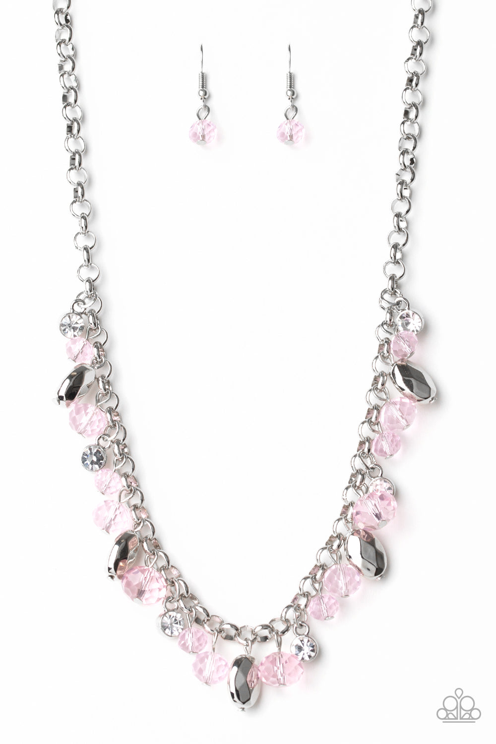 Paparazzi Necklaces  Downstage Dazzle - Pink