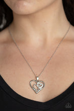 Load image into Gallery viewer, Paparazzi Necklaces Cupid Charm - White
