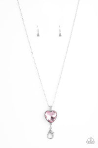 Paparazzi Necklaces Lovely Luminosity - Pink