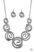 Load image into Gallery viewer, Paparazzi Necklaces Statement Swirl - Black

