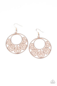 Paparazzi Earrings Petal Promenade - Rose Gold