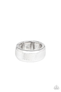 In a Scrape - Silver Mens ring