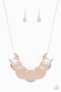 Paparazzi Necklaces RADIAL Waves - Rose Gold