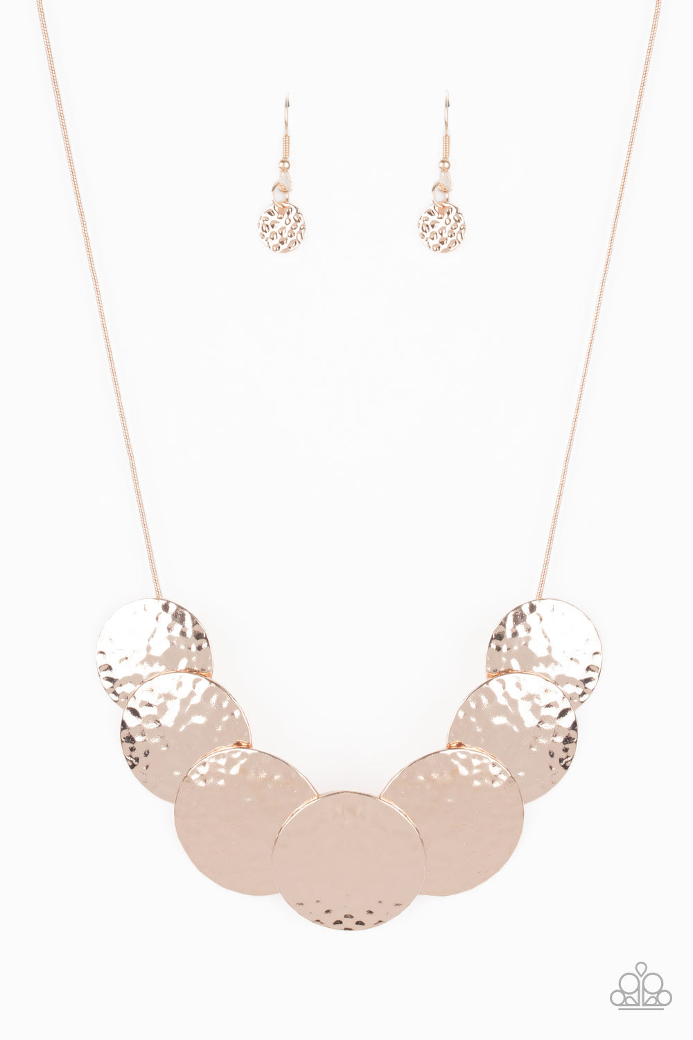 Paparazzi Necklaces RADIAL Waves - Rose Gold