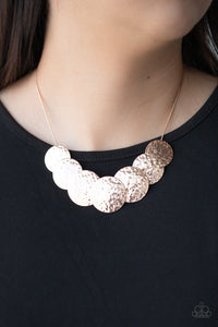 Paparazzi Necklaces RADIAL Waves - Rose Gold
