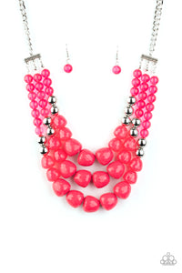 Paparazzi Necklaces Forbidden Fruit - Pink