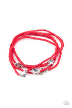 Load image into Gallery viewer, Paparazzi Bracelets Pretty Patriotic - Red
