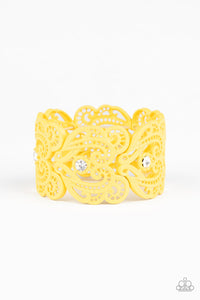 Paparazzi Bracelets Vintage Romance - Yellow