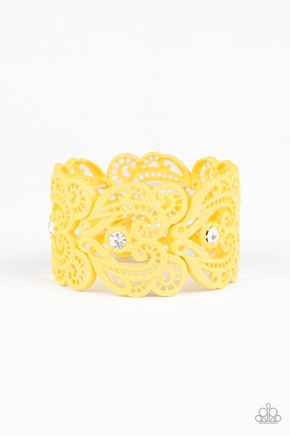 Paparazzi Bracelets Vintage Romance - Yellow