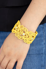 Load image into Gallery viewer, Paparazzi Bracelets Vintage Romance - Yellow
