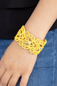 Paparazzi Bracelets Vintage Romance - Yellow