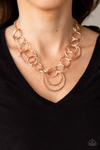 Load image into Gallery viewer, Paparazzi Necklaces   Ringing Relic - Rose Gold
