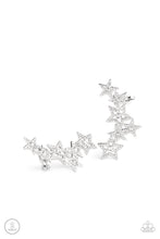 Load image into Gallery viewer, Paparazzi Earrings Star-Spangled Shimmer - White
