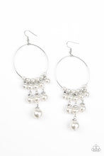 Load image into Gallery viewer, Paparazzi Earrings Working The Room - White
