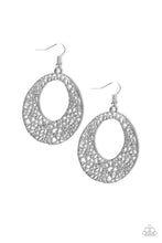 Load image into Gallery viewer, Paparazzi Earrings Serenely Shattered - Silver
