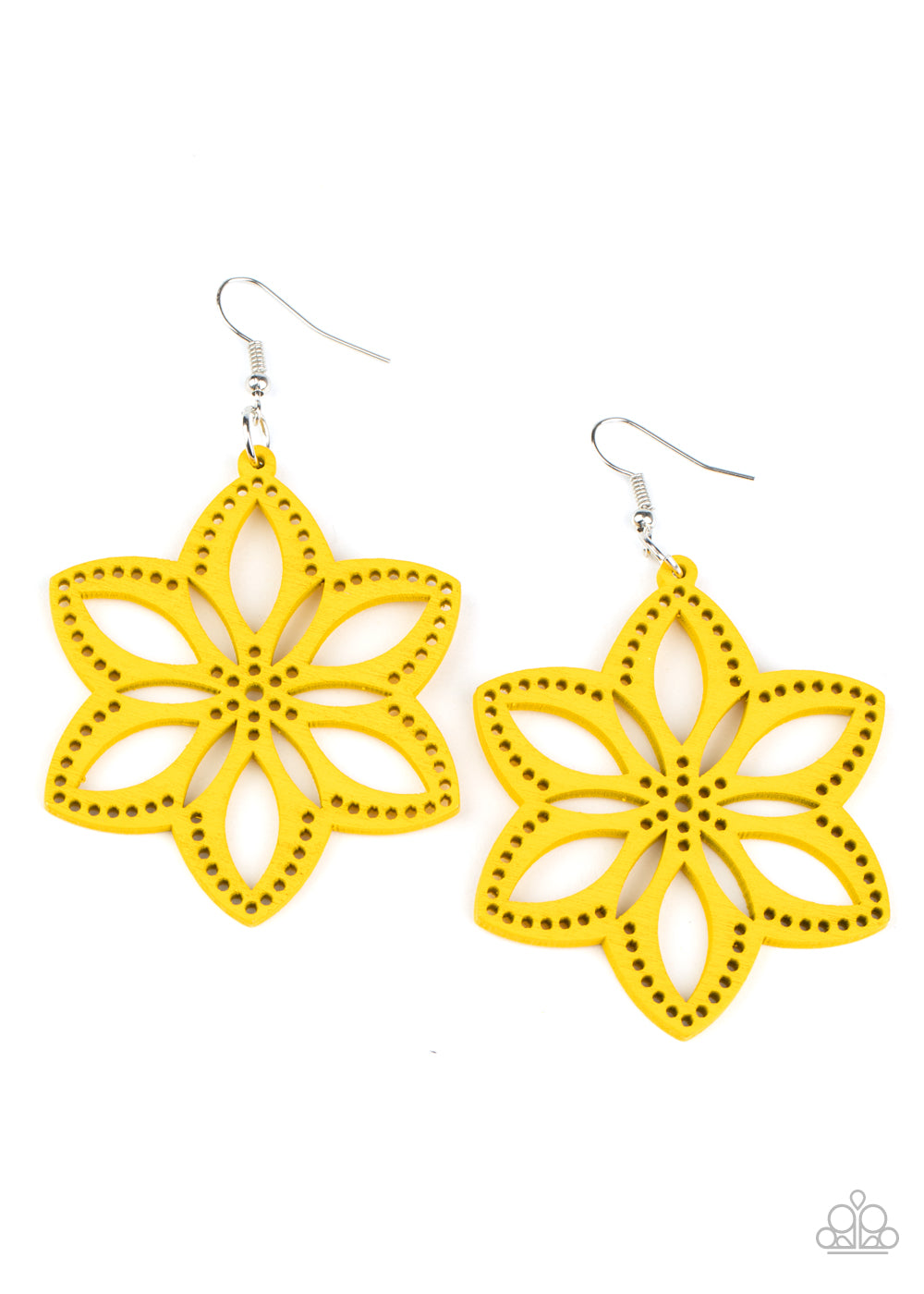 Paparazzi Earrings Bahama Blossoms - Yellow