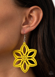 Paparazzi Earrings Bahama Blossoms - Yellow