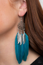 Load image into Gallery viewer, Paparazzi Earrings In Your Wildest DREAM-CATCHERS - Blue
