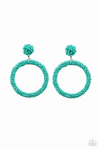 Paparazzi Earrings   Be All You Can BEAD - Blue