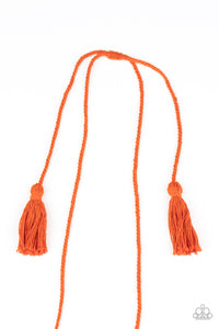 Paparazzi Necklaces Between You and MACRAME - Orange