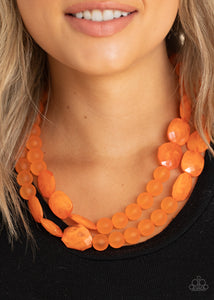Paparazzi Necklaces Arctic Art - Orange